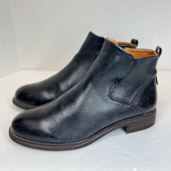 Franco Sarto Womens Hyla Black Leather Ankle Boots Size 8 Superb! Barely Worn..! - Picture 1 of 13